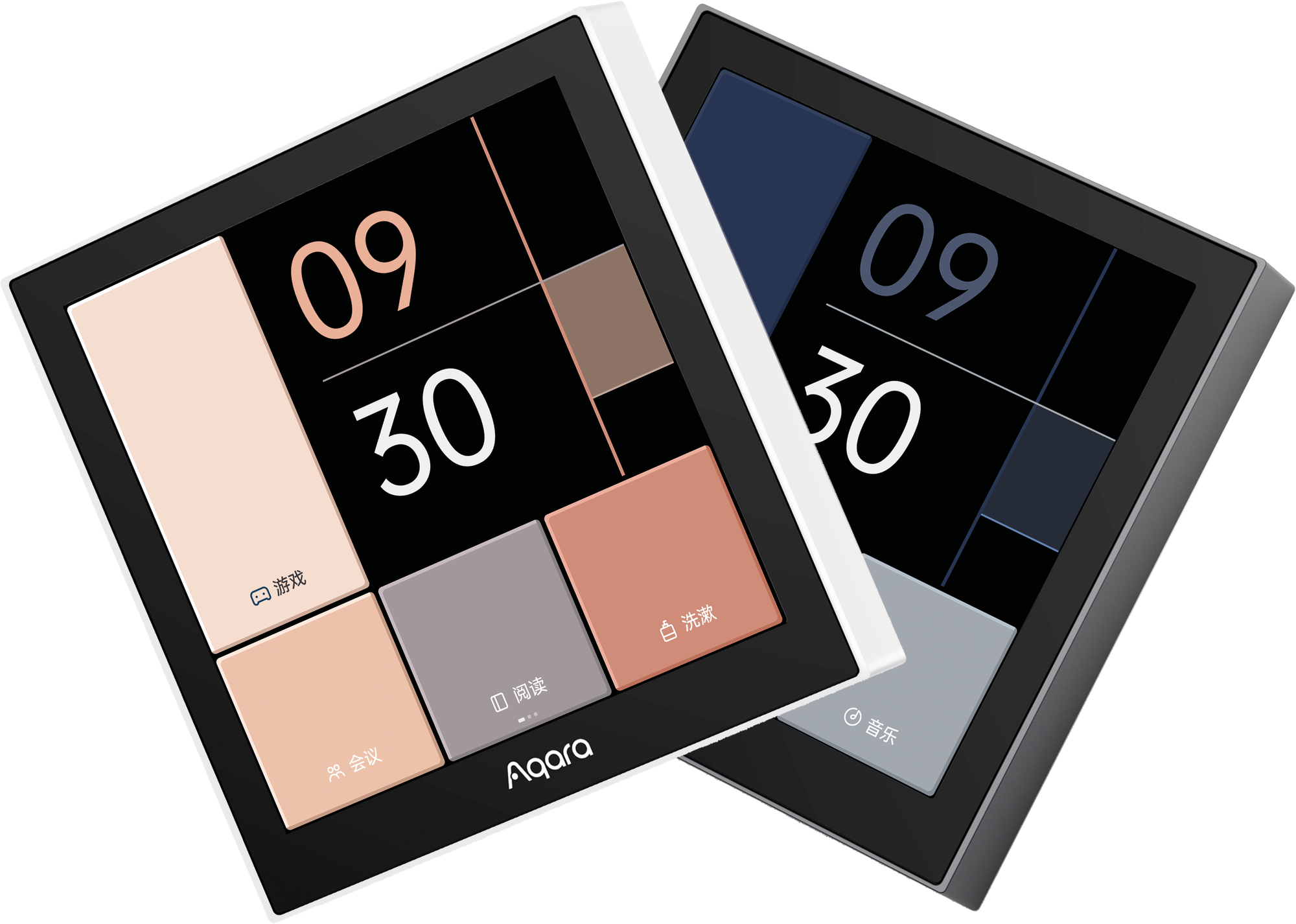 Aqara Panel Switch S100 touchscreen smart wall switch front view
