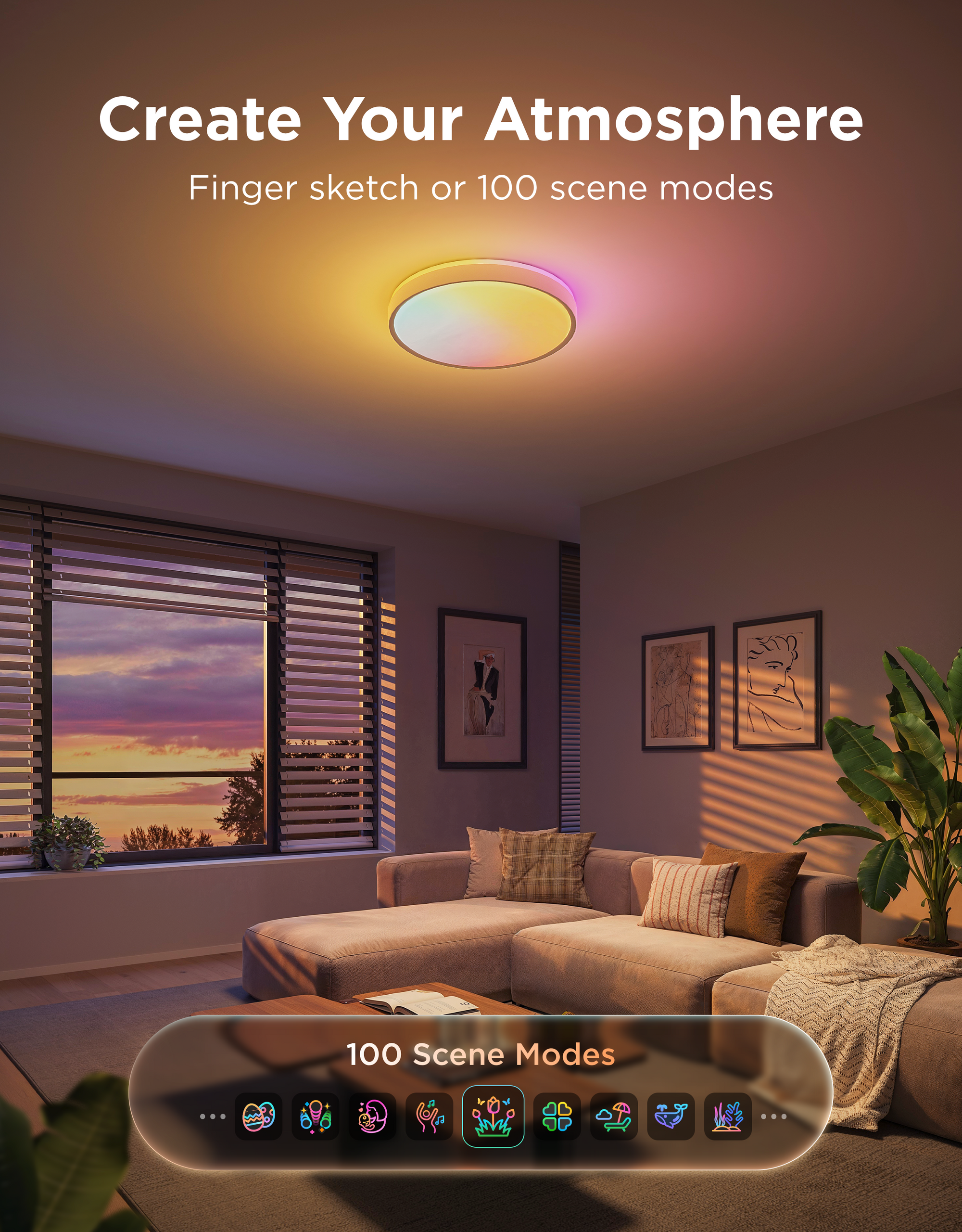 Govee 18-Inch Ceiling Light Pro Circle