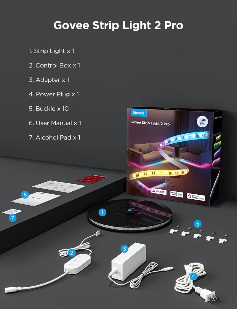 Govee Strip Light 2 Pro Extension kit