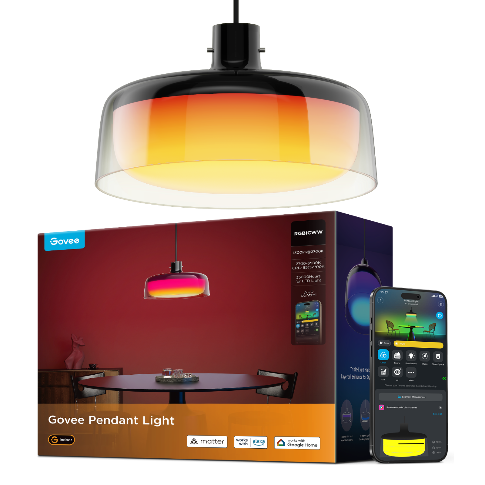 Govee 18-Inch Ceiling Light Pro Circle