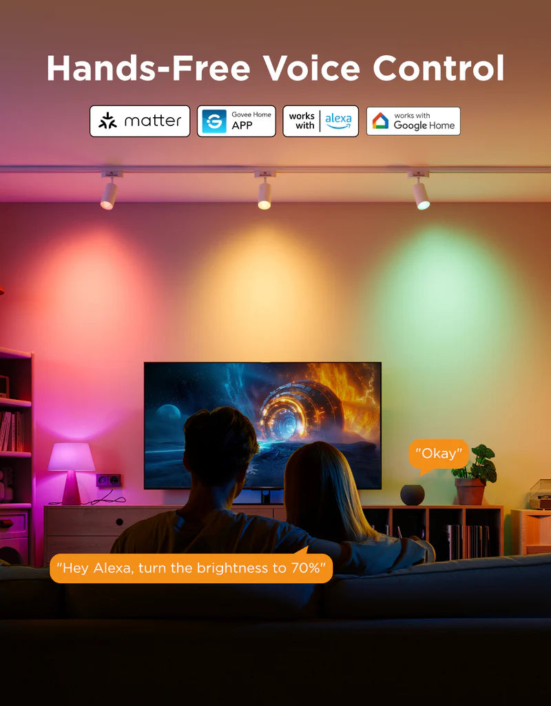 Govee Smart E14 Dimmable RGBWW LED Light Bulb (Pack of 2)