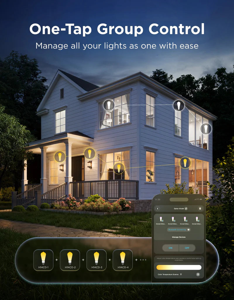 Govee E27 Smart Edison Light Bulb 500lm