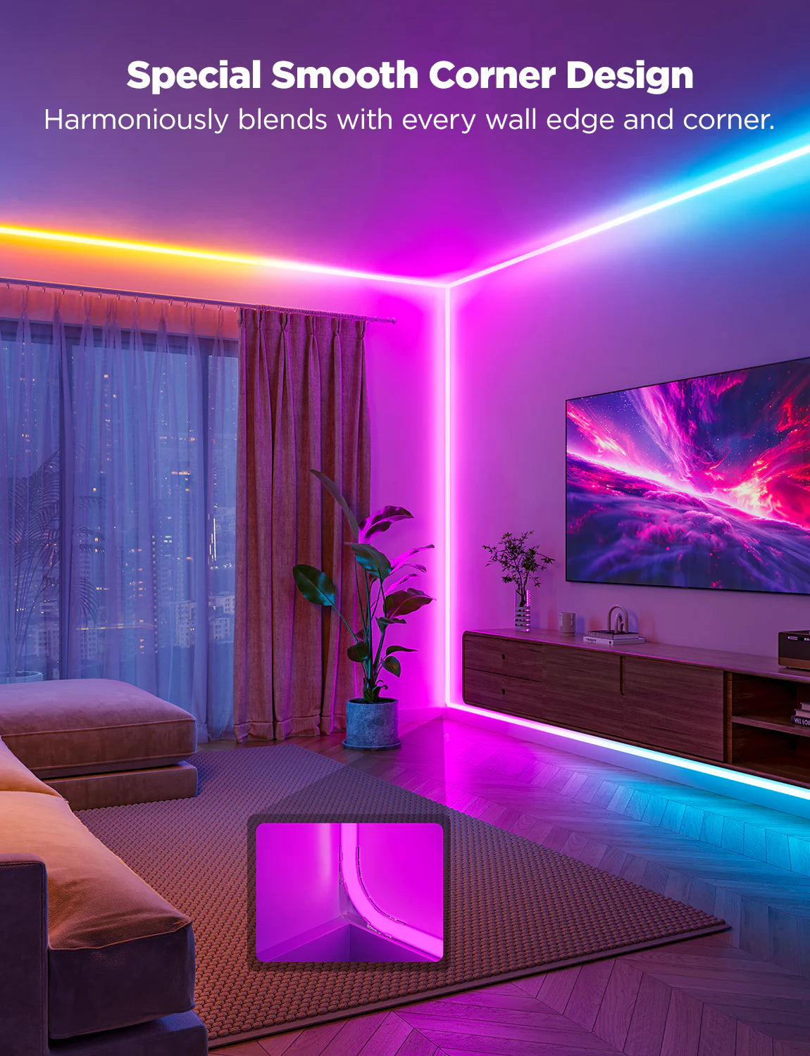 Govee Neon Rope Light for Wall Lining