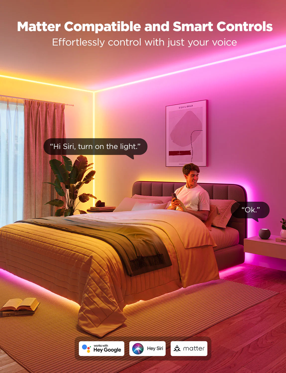 Govee Neon Rope Light for Wall Lining