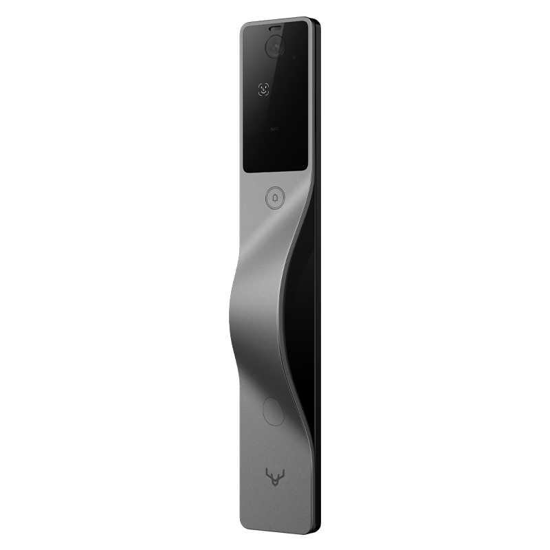 Lockin V5 Vision Face ID Smart Lock — grey finish detail