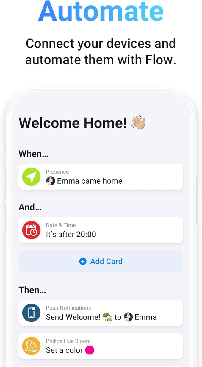 Homey Bridge smart home hub - in use lifestyle photo