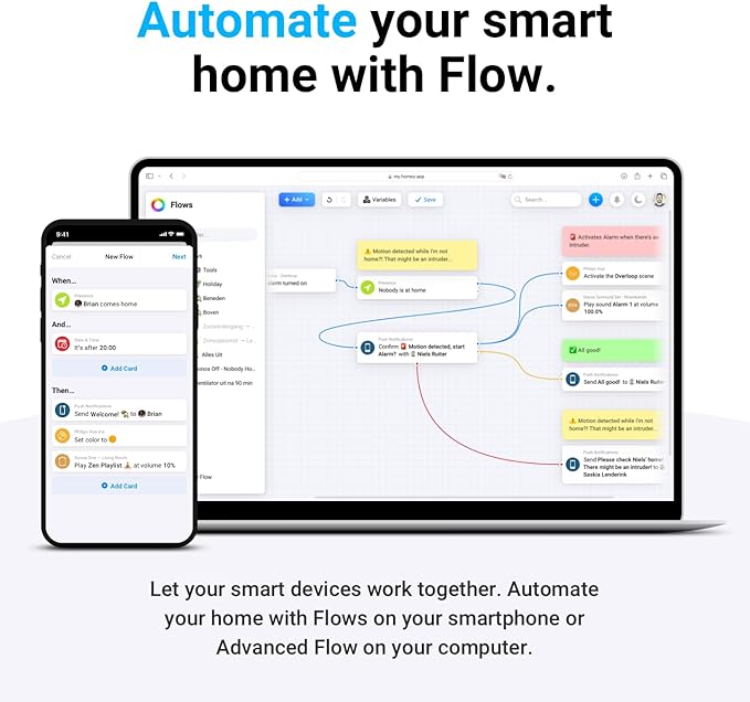 Homey Pro Mini smart home hub - side view