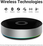 Homey Bridge smart home hub - top view with LED ring