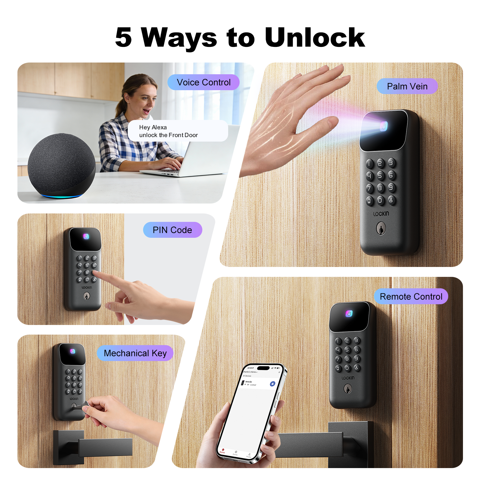 Lockin Veno Go Palm Vein Smart Lock