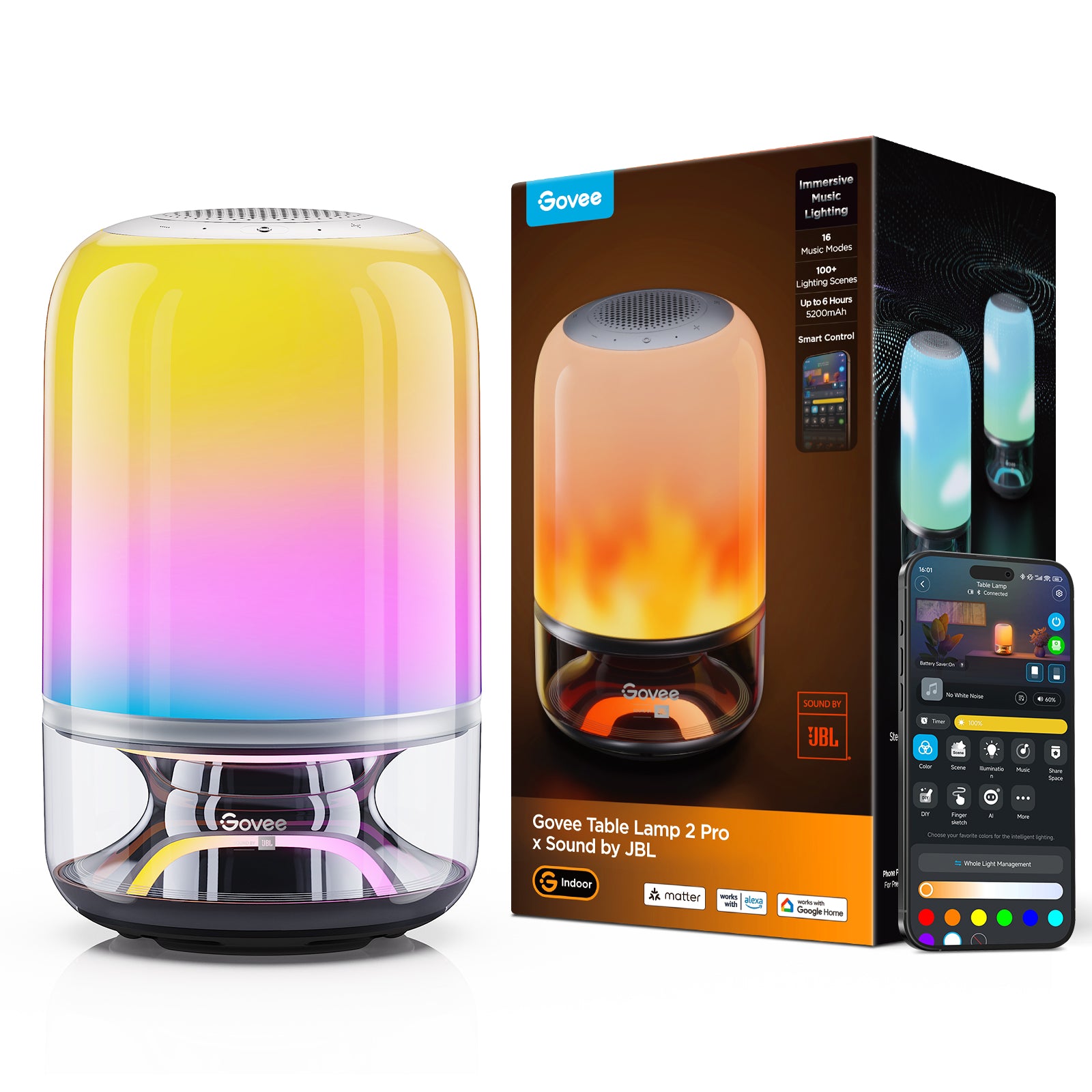 Govee Table Lamp 2 Pro x Sound by JBL
