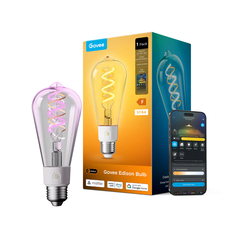 Govee E27 Smart Edison Light Bulb 500lm